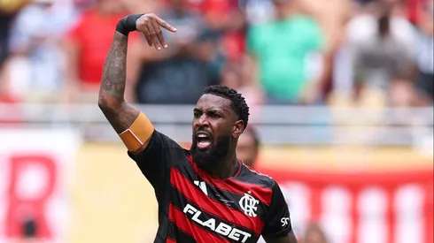 Gerson após marcar diante do Bayern de Munique. Photo by Megan Briggs/Getty Images