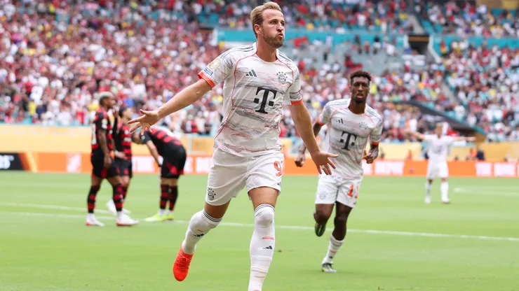 Harry Kane comemora gol diante do Flamengo - (Photo by Megan Briggs/Getty Images)