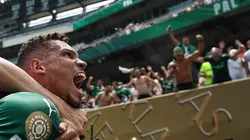 Torcida comemora o gol de Paulinho no Mundial. Foto: Cesar Greco/Palmeiras