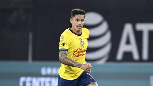 Atacante durante partida pelo América, do México. Photo by Orlando Ramirez/Getty Images