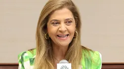 Leila Pereira durante entrevista coletiva no Mundial de Clubes. Foto: Cesar Greco/SEP