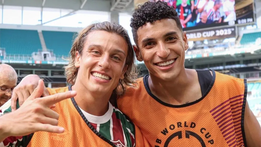 Canobbio e Serna no Fluminense durante o Mundial de Clubes – Foto: Marcelo Gonçalves/Fluminense