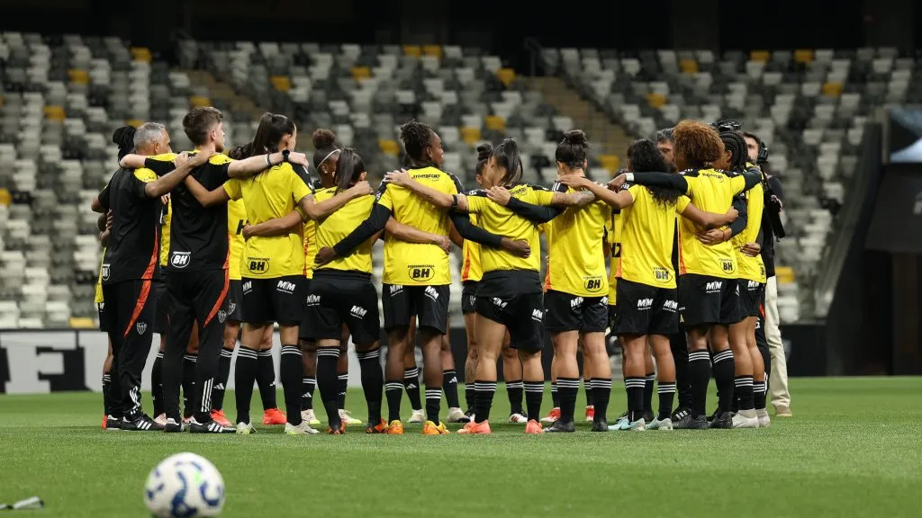 Jogadoras do Atlético Mineiro em campo
