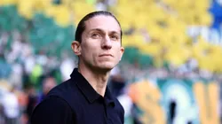 SP - SAO PAULO - 25/05/2025 - BRASILEIRO A 2025, PALMEIRAS X FLAMENGO - Filipe Luis tecnico do Flamengo durante partida contra o Palmeiras no estadio Arena Allianz Parque pelo campeonato Brasileiro A 2025.