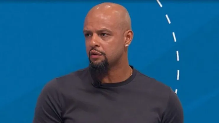 Felipe Melo, ex-volante e comentarista de TV Imagem: SporTV/Reprodução