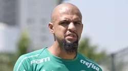 Felipe Melo durante treino em 2019.