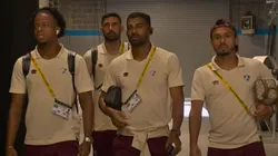 Jogadores do Fluminense chegaram ao estádio. Foto: Reprodução/Cazé TV.