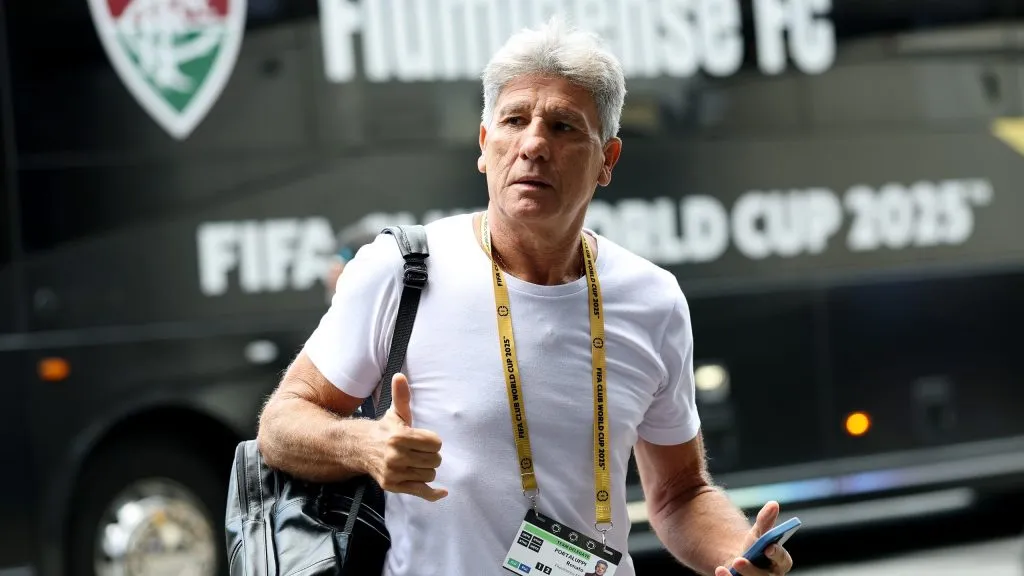 CHARLOTTE, NORTH CAROLINA – JUNE 30: Renato Portaluppi, Head Coach of Fluminense FC, arrives at the stadium prior to the FIFA Club World Cup 2025 round of 16 match between FC Internazionale Milano and Fluminense FC at Bank of America Stadium on June 30, 2025 in Charlotte, North Carolina. (Photo by Buda Mendes/Getty Images)