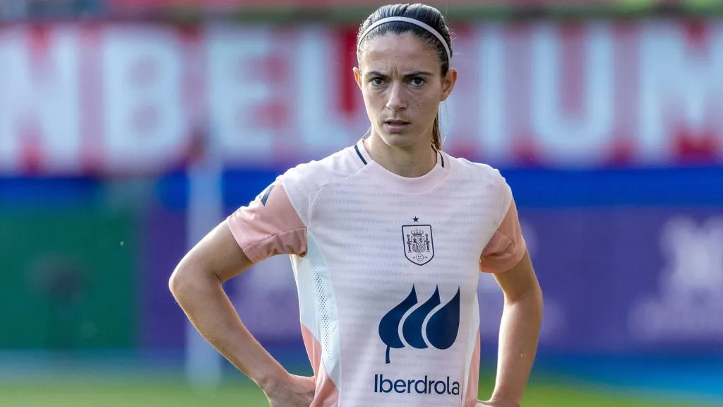 LEUVEN, BELGIUM – MAY 30: Aitana Bonmati of Spain warms up prior to the UEFA Women’s Nations League 2024/25 Grp A3 MD5 match between Belgium and Spain at Stadium Den Dreef on May 30, 2025 in Leuven, Belgium. (Photo by Omar Havana/Getty Images)