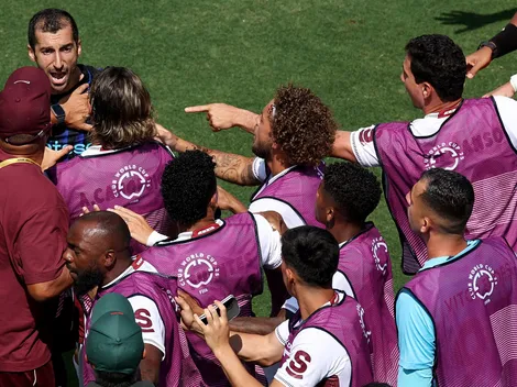 Renato irrita Mkhitaryan e provoca confusão em Flu x Inter de Milão