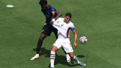 CHARLOTTE, NORTH CAROLINA - JUNE 30: Thiago Silva #3 of Fluminense FC is challenged by Marcus Thuram #9 of FC Internazionale Milano during the FIFA Club World Cup 2025 round of 16 match between FC Internazionale Milano and Fluminense FC at Bank of America Stadium on June 30, 2025 in Charlotte, North Carolina. (Photo by Buda Mendes/Getty Images)