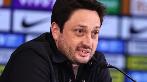 Arthur Elias durante coletiva. Foto: Lívia Villas Boas/CBF