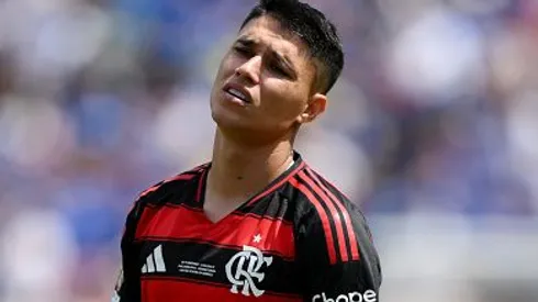 Luiz Araújo lamentando durante partida entre Flamengo e Chelsea, pelo Mundial de Clubes. Foto: David Ramos