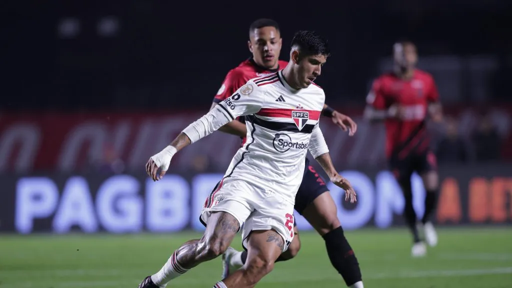 Alan Franco está próximo de renovar com São Paulo. Foto: Ettore Chiereguini/AGIF
