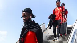 Desembarque da delegação rubro-negra. Fotos: Gilvan de Souza/Flamengo