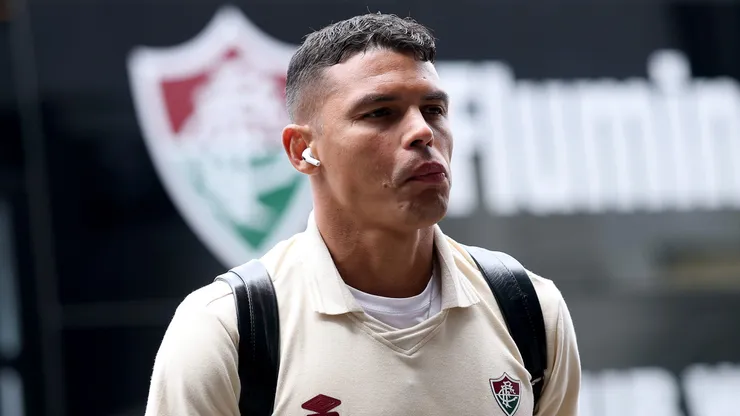 CHARLOTTE, NORTH CAROLINA - JUNE 30: Thiago Silva #3 of Fluminense FC arrives at the stadium prior to the FIFA Club World Cup 2025 round of 16 match between FC Internazionale Milano and Fluminense FC at Bank of America Stadium on June 30, 2025 in Charlotte, North Carolina. (Photo by Buda Mendes/Getty Images)