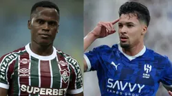 Arias e Marcos Leonardo podem desequilibrar confronto - Fotos: Reprodução/AGIF e Getty Images