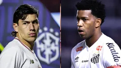 Santos buscou informações sobre Ferraresi, do SPFC, mas Gil decidiu ficar até dezembro - Fotos: Fabio Giannelli/AGIF e Marcello Zambrana/AGIF