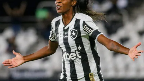 Jogadora Tipa, do Botafogo. Foto: Arthur Barreto/Botafogo