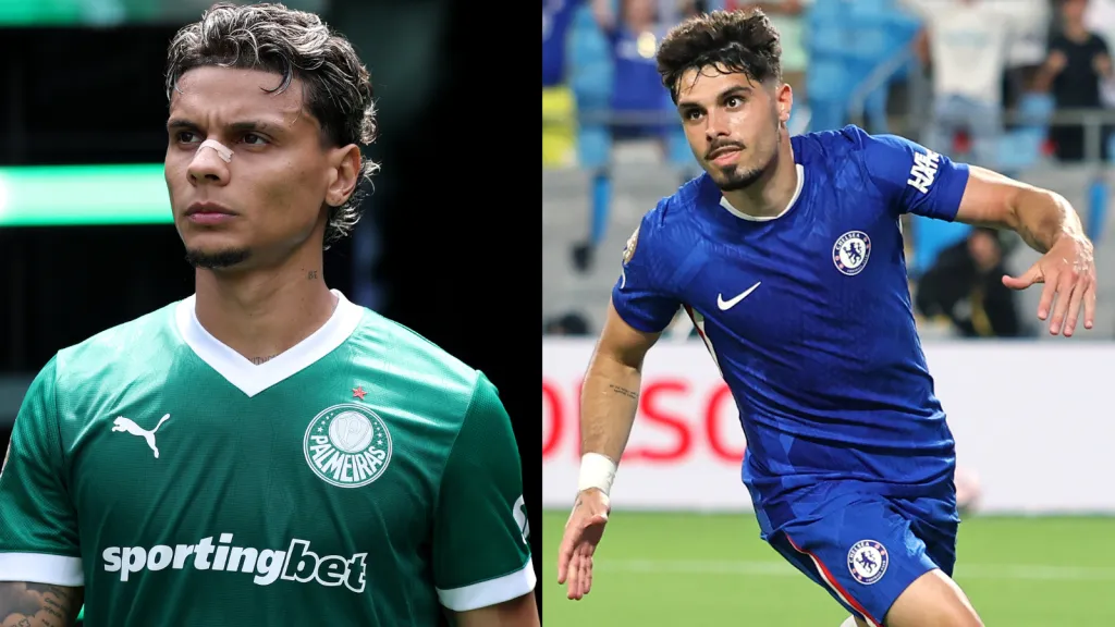 Richard Rios (Palmeiras) e Pedro Neto (Chelsea) foram personagens importantes nas classificações dos dois times nas oitavas do mundial.