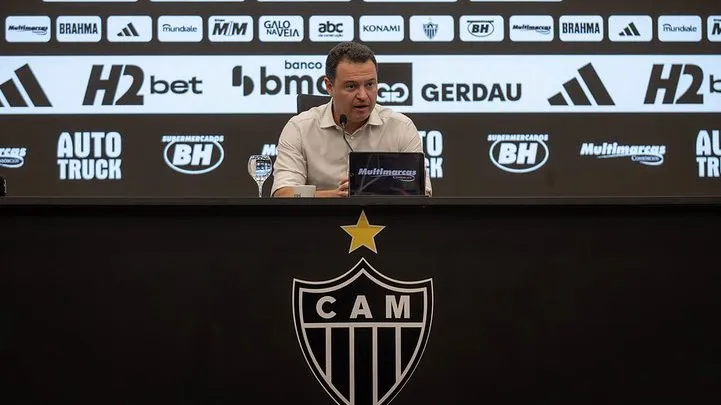 Rafael Menin no Atlético-MG. Foto: Pedro Souza/Atlético-MG