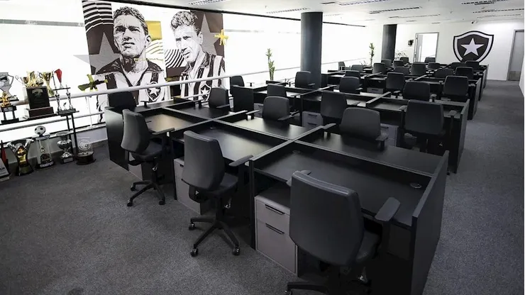 Novo escritório do Botafogo no Niltão. Foto: Arthur Barreto/Botafogo.