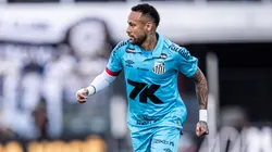 Neymar em campo pelo Santos.