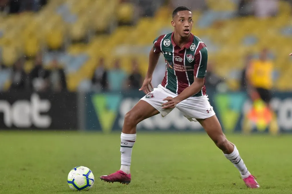 RJ – Rio de Janeiro – 26/09/2019 – Brasileirao A 2019, Fluminense x Santos -Joao Pedro jogador do Fluminense durante partida contra o Santos no estadio Maracana pelo campeonato Brasileiro A 2019. Foto: Thiago Ribeiro/AGIF