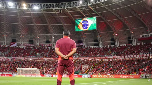 Roger Machado técnico do Internacional durante partida contra o Criciuma no estadio Beira-Rio pelo campeonato Brasileiro A 2024. Foto: Maxi Franzoi/AGIF