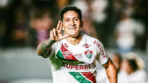 GERMAN CANO jogador do Fluminense comemora seu gol durante partida contra o Caxias no estadio Centenario pelo campeonato Copa Do Brasil 2025. Foto: Giancarlo Santorum/AGIF