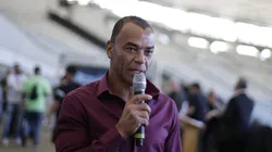 Cafu durante evento realizado no Maracanã.