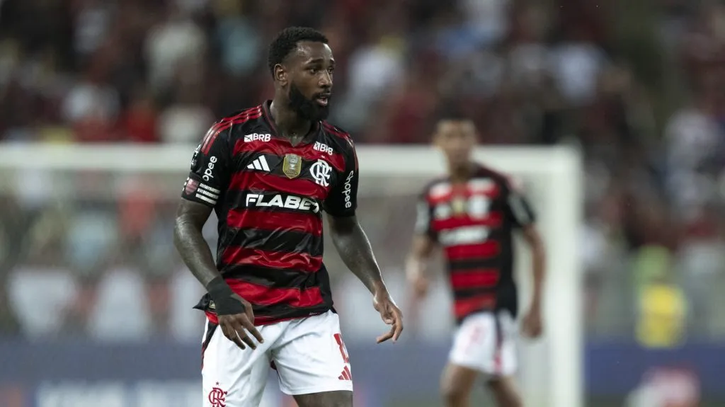 Gerson pelo Flamengo. Foto: Jorge Rodrigues/AGIF