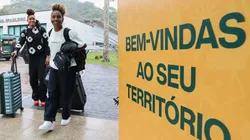 Luany e Tarciane se apresentaram a Granja Comary na manhã desta quinta-feira. Foto: Lívia Villas Boas/CBF