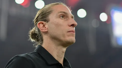 Filipe Luis, técnico do Flamengo. Foto: Thiago Ribeiro/AGIF