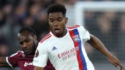 Thiago em ação ainda nos tempos de Lyon. Foto: Eddie Keogh/Getty Images