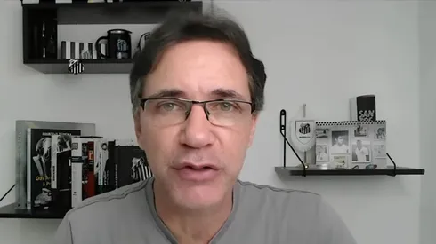 Vagner Frederico, jornalista e setorista do Santos. Imagem: Reprodução/YoTube