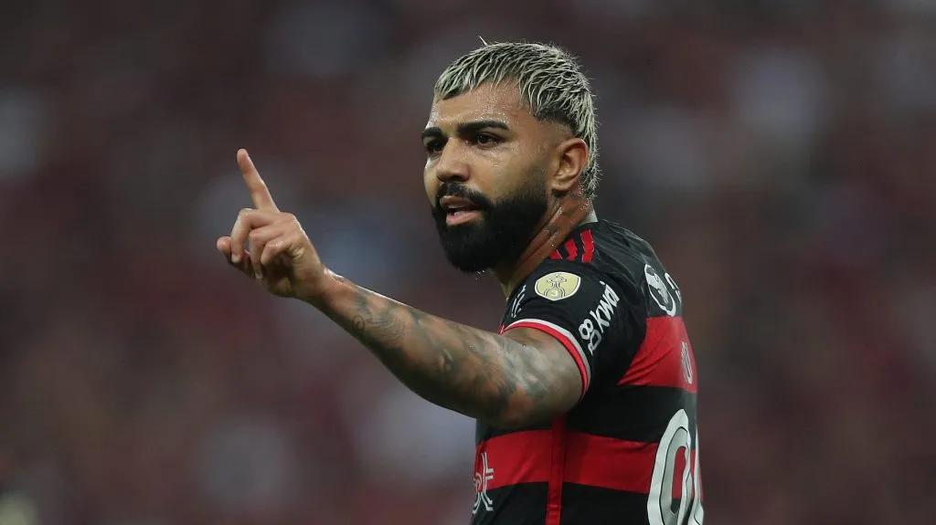 Gabigol em campo pelo Flamengo. (Photo by Wagner Meier/Getty Images)