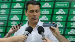 O Diretor de Futebol Rui Costa abriu o jogo sobre as movimentações no mercado SC - Chapeco - 04/01/2018 - Chapecoense -Apresentação do Elenco para temporada 2018 - Jogadores, comissão técnica e departamento médico da Chapecoense se apresentaram na Arena Condá para o início dos trabalhos da temporada 2018 Foto: Liamara Polli/AGIF