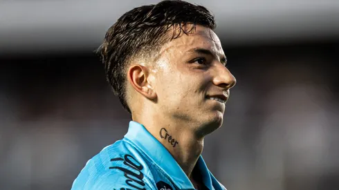 Barreal está feliz no Santos - Foto: Raul Baretta/Santos FC.