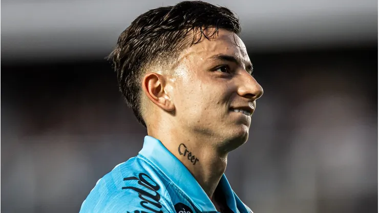 Barreal está feliz no Santos - Foto: Raul Baretta/Santos FC.