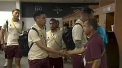 Chegada do time do Fluminense para o jogo contra o Al-Hilal - Foto: Reprodução/Cazé TV