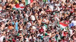 CHARLOTTE, NORTH CAROLINA - JUNE 30: Fluminense FC fans cheer during the FIFA Club World Cup 2025 round of 16 match between FC Internazionale Milano and Fluminense FC at Bank of America Stadium on June 30, 2025 in Charlotte, North Carolina. (Photo by Michael Reaves/Getty Images)