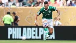 Paulinho marcou o gol da classificação às quartas de final. Foto: Cesar Greco/Palmeiras