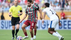 ORLANDO, FLORIDA - JULY 04: Matheus Martinelli #8 of Fluminense FC makes a pass during the FIFA Club World Cup 2025 quarter final match between Fluminense FC and Al Hilal at Camping World Stadium on July 04, 2025 in Orlando, Florida. (Photo by Alex Grimm/Getty Images)