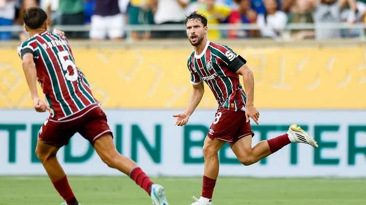 Martinelli marcou o primeiro gol do Fluminense na partida. Foto: Marcelo Gonçalves/Fluminense FC