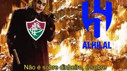 Meme Fluminense x Al-Hilal — Foto: Reprodução