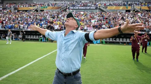 Renato Gaúcho comemorando a classificação do Fluminense - Foto: Michael Regan/Getty Images