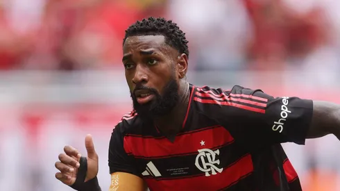 Gerson durante sua última partida pelo Mengo