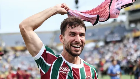 Martinelli comemora classificação do Fluminense à semifinal do Mundial. Foto: Lucas Merçon/Fluminense.