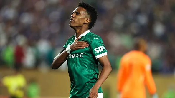 Estêvão comemorando gol. Foto: Francois Nel/Getty Images